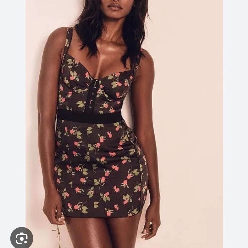 New For Love and Lemons Love Song Corset Dress Roses 31597